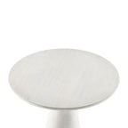 Table d'appoint ronde COZAYH style ferme, support pour plantes en bois, petite table rustique pour salon ou chambre.