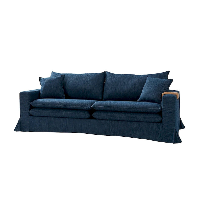 Canapé Elias moderne déhoussable avec porte-gobelet et coussins réversibles par HULALA HOME