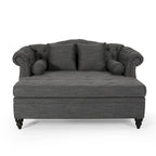 Chaise longue double capitonnée Wellston de Christopher Knight Home - 62,50 L x 58,50 l x 34,00 H