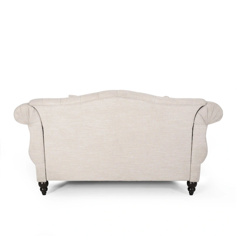 Chaise longue double capitonnée Wellston de Christopher Knight Home - 62,50 L x 58,50 l x 34,00 H