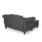 Chaise longue double capitonnée Wellston de Christopher Knight Home - 62,50 L x 58,50 l x 34,00 H