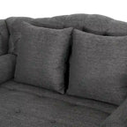 Chaise longue double capitonnée Wellston de Christopher Knight Home - 62,50 L x 58,50 l x 34,00 H