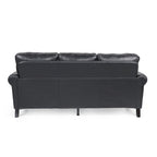 Canapé 3 places Dowd en similicuir avec garniture cloutée par Christopher Knight Home