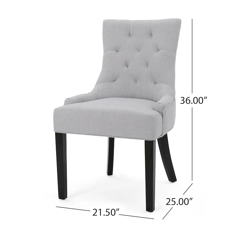 Chaises de salle à manger Hayden modernes en tissu capitonné (ensemble de 4) par Christopher Knight Home