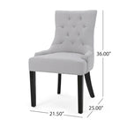 Chaises de salle à manger Hayden modernes en tissu capitonné (ensemble de 4) par Christopher Knight Home