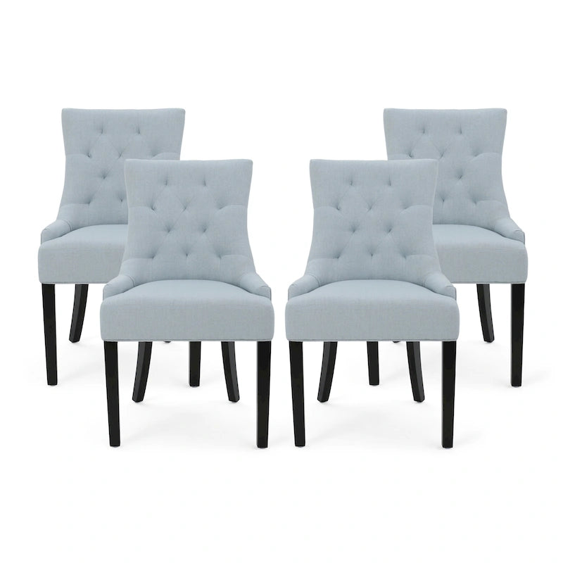 Chaises de salle à manger Hayden modernes en tissu capitonné (ensemble de 4) par Christopher Knight Home
