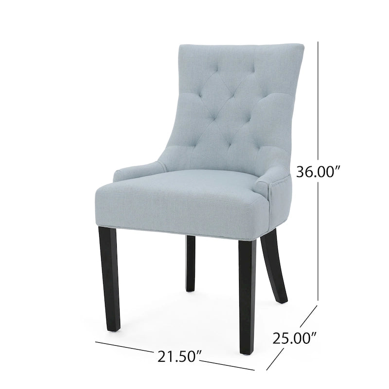 Chaises de salle à manger Hayden modernes en tissu capitonné (ensemble de 4) par Christopher Knight Home