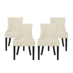 Chaises de salle à manger Hayden modernes en tissu capitonné (ensemble de 4) par Christopher Knight Home