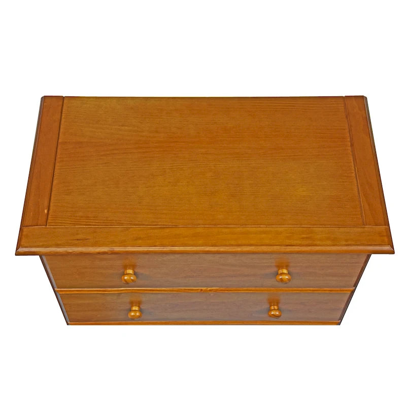 Commode à 5 tiroirs 100 % bois massif Palace Imports avec poignées en métal ou en bois