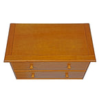 Commode à 5 tiroirs 100 % bois massif Palace Imports avec poignées en métal ou en bois