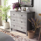 Commode contemporaine Marcello de 56 pouces de large avec 3 ou 6 tiroirs par Furniture of America