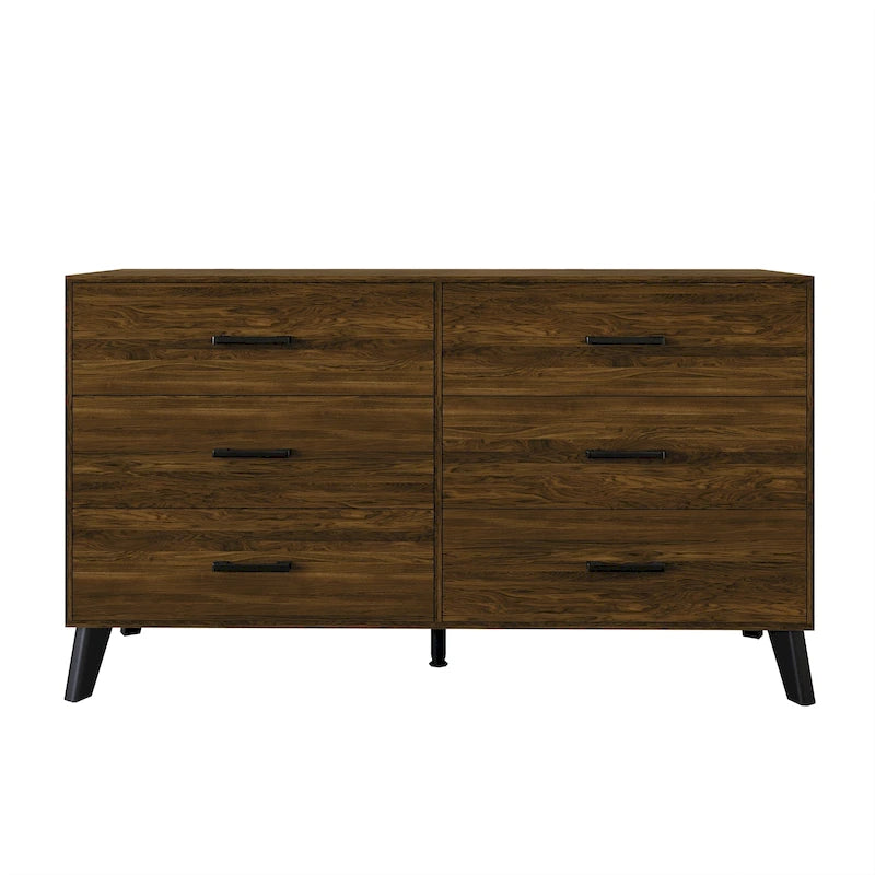 Commode en bois à 6 tiroirs de style classique CraftPorch