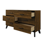 Commode en bois à 6 tiroirs de style classique CraftPorch