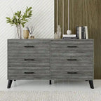 Commode en bois à 6 tiroirs de style classique CraftPorch