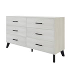 Commode en bois à 6 tiroirs de style classique CraftPorch