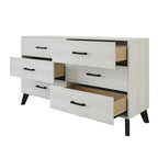 Commode en bois à 6 tiroirs de style classique CraftPorch