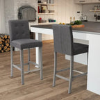 Tabouret de bar Leila rembourré, hauteur 31 pouces