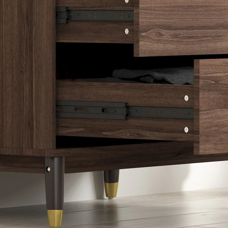 Armoire et penderie 70,9H à deux tiroirs avec rangement suspendu