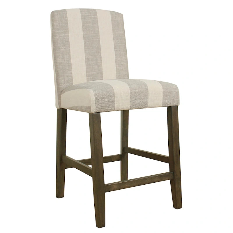 Tabouret de bar HomePop à dossier incurvé 24 pouces - 61 cm (24 pouces)
