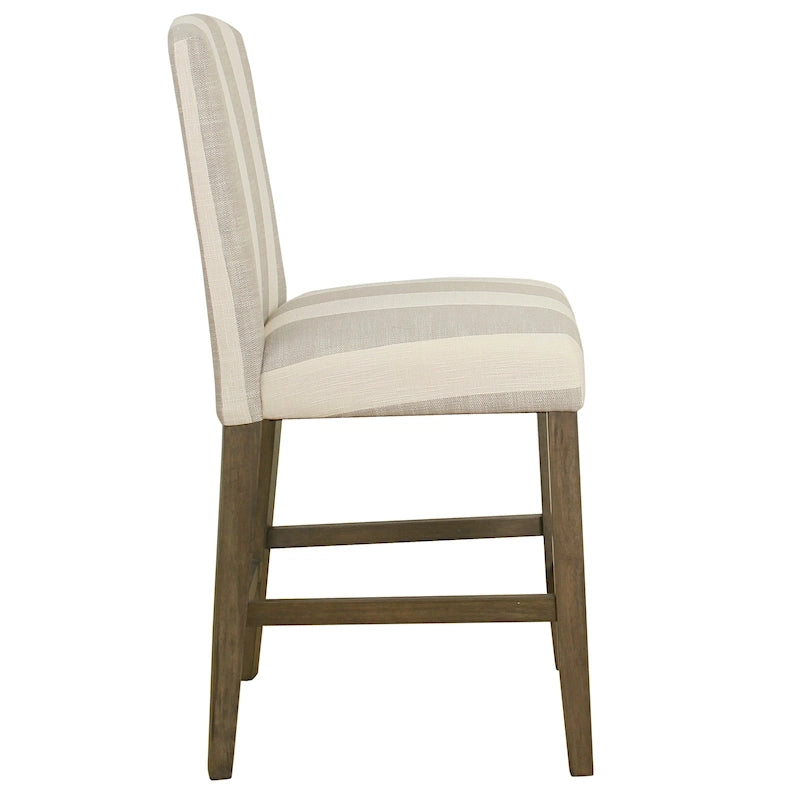 Tabouret de bar HomePop à dossier incurvé 24 pouces - 61 cm (24 pouces)