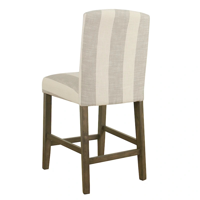 Tabouret de bar HomePop à dossier incurvé 24 pouces - 61 cm (24 pouces)