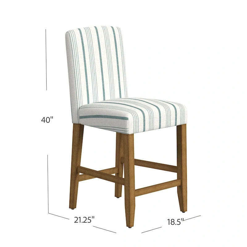 Tabouret de bar HomePop à dossier incurvé 24 pouces - 61 cm (24 pouces)