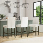 Tabouret de bar HomePop à dossier incurvé 24 pouces - 61 cm (24 pouces)