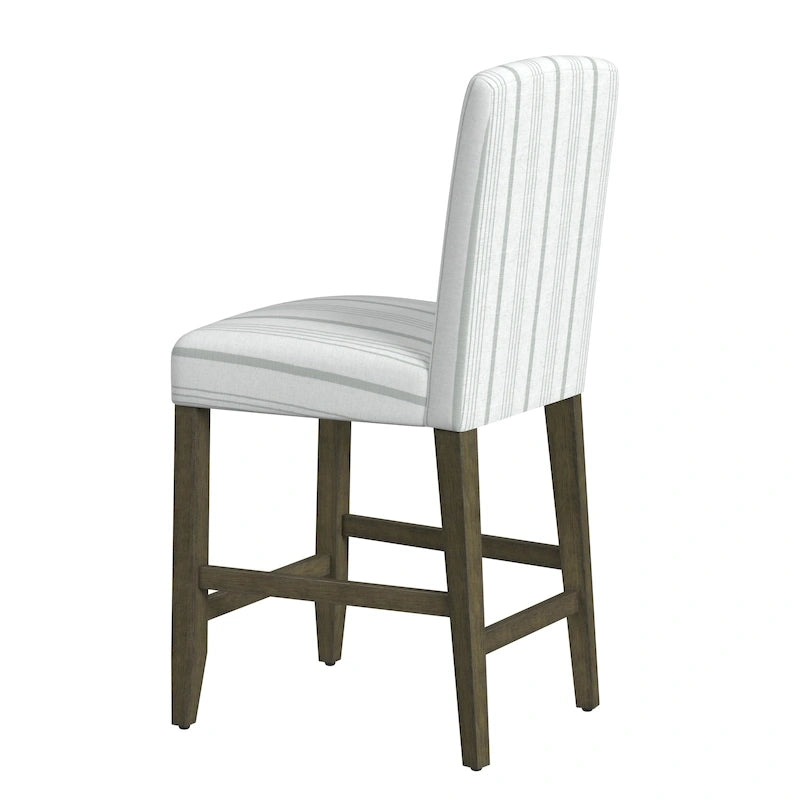 Tabouret de bar HomePop à dossier incurvé 24 pouces - 61 cm (24 pouces)