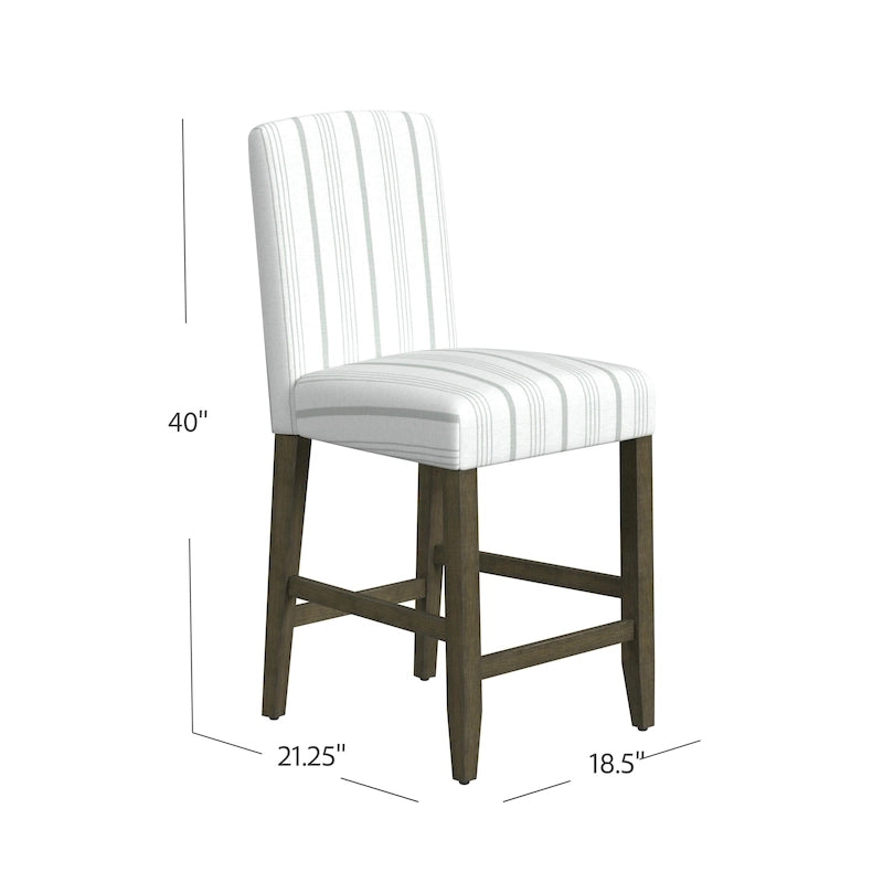 Tabouret de bar HomePop à dossier incurvé 24 pouces - 61 cm (24 pouces)