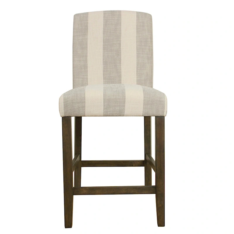 Tabouret de bar HomePop à dossier incurvé 24 pouces - 61 cm (24 pouces)