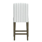 Tabouret de bar HomePop à dossier incurvé 24 pouces - 61 cm (24 pouces)