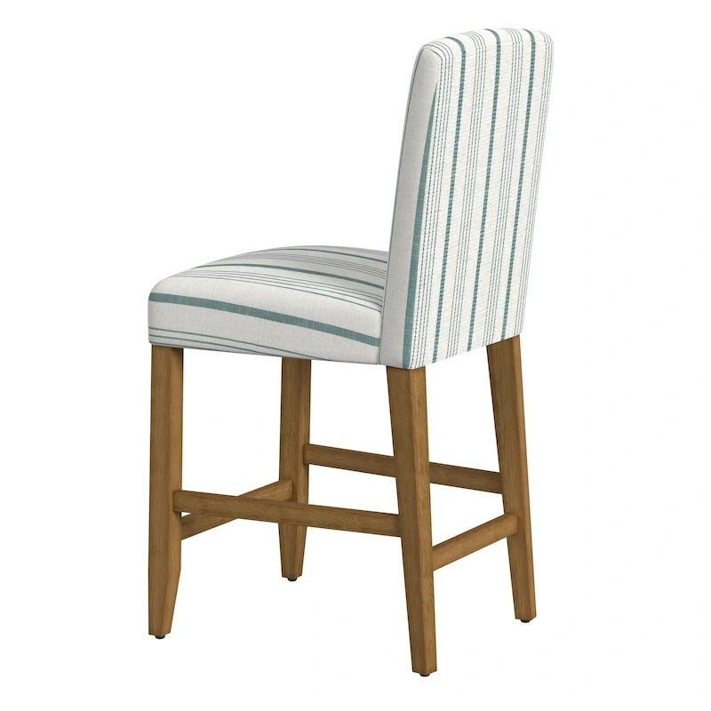 Tabouret de bar HomePop à dossier incurvé 24 pouces - 61 cm (24 pouces)