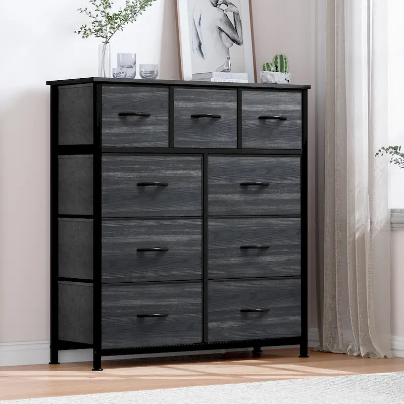 Tour de rangement moderne à 9 tiroirs pour chambre à coucher