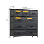 Tour de rangement moderne à 9 tiroirs pour chambre à coucher