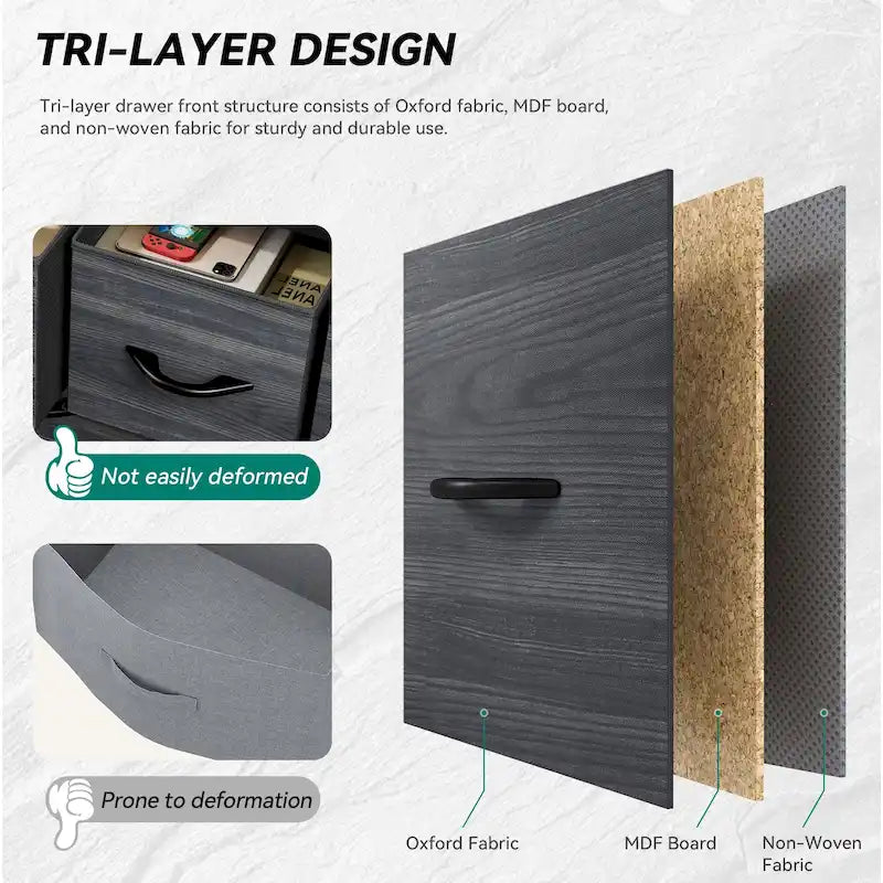Tour de rangement moderne à 9 tiroirs pour chambre à coucher