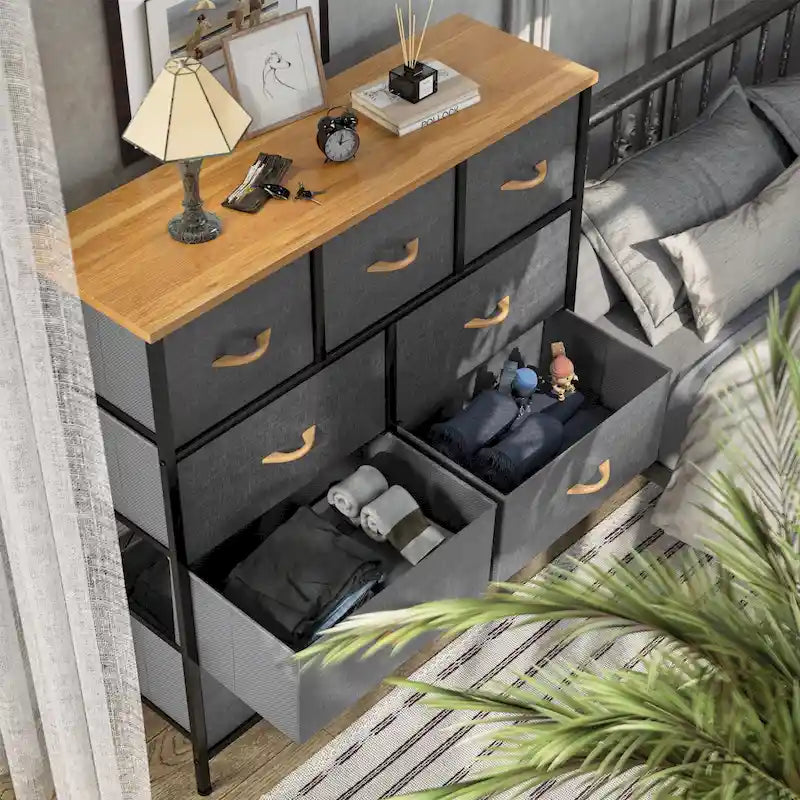 Tour de rangement moderne à 9 tiroirs pour chambre à coucher