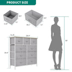 Tour de rangement moderne à 9 tiroirs pour chambre à coucher