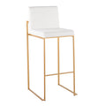 Tabouret de bar à dossier haut Silver Orchid Forrest - Lot de 2