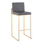 Tabouret de bar à dossier haut Silver Orchid Forrest - Lot de 2