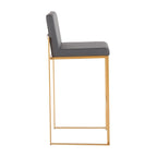 Tabouret de bar à dossier haut Silver Orchid Forrest - Lot de 2
