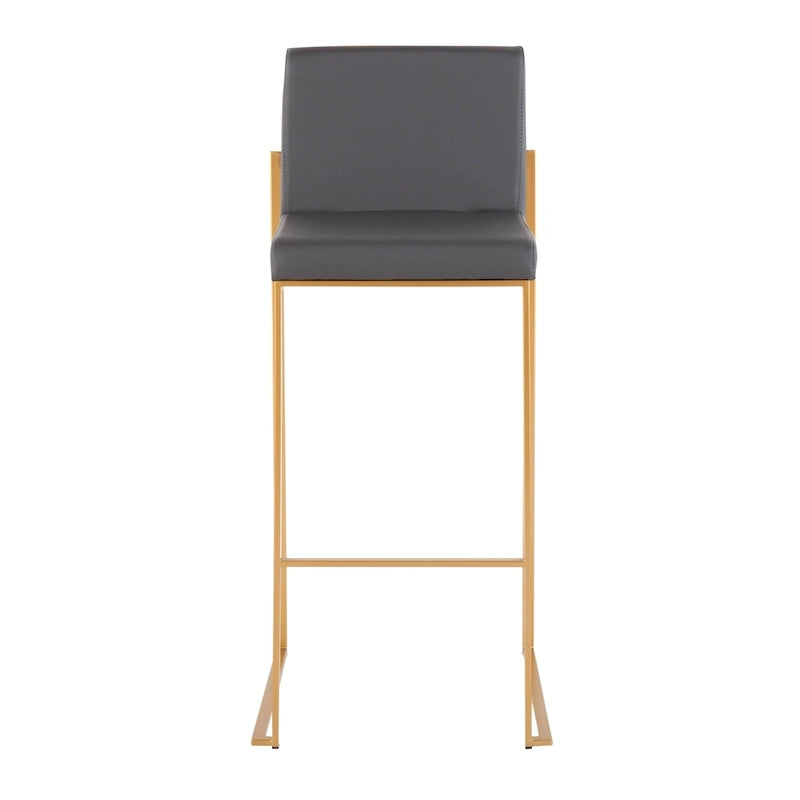 Tabouret de bar à dossier haut Silver Orchid Forrest - Lot de 2