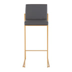 Tabouret de bar à dossier haut Silver Orchid Forrest - Lot de 2