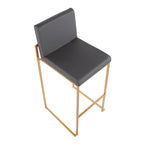 Tabouret de bar à dossier haut Silver Orchid Forrest - Lot de 2