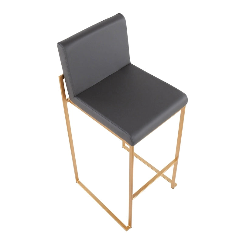 Tabouret de bar à dossier haut Silver Orchid Forrest - Lot de 2