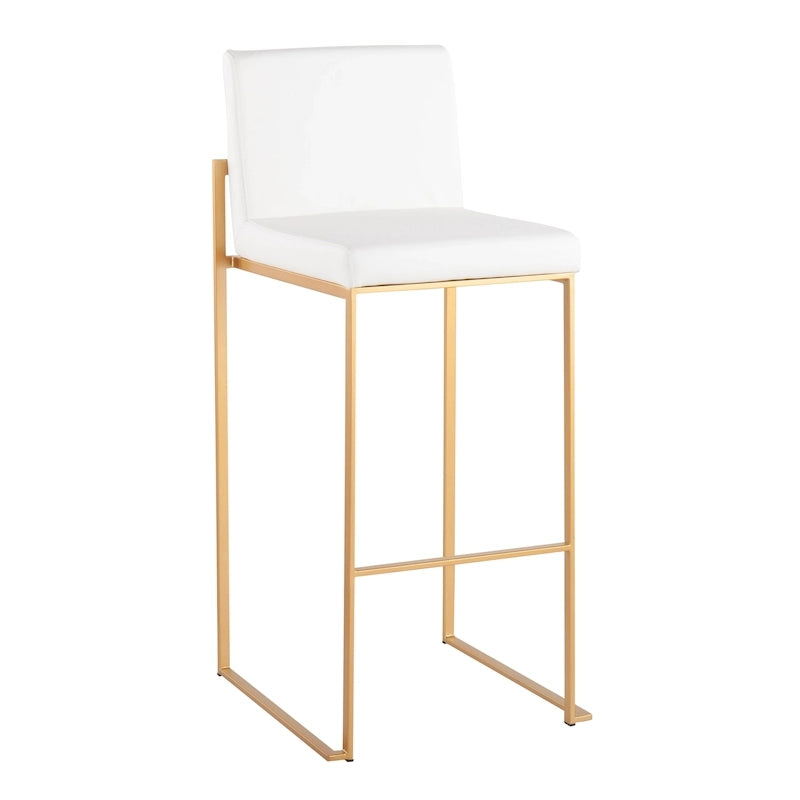Tabouret de bar à dossier haut Silver Orchid Forrest - Lot de 2