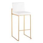 Tabouret de bar à dossier haut Silver Orchid Forrest - Lot de 2