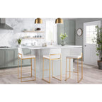 Tabouret de bar à dossier haut Silver Orchid Forrest - Lot de 2