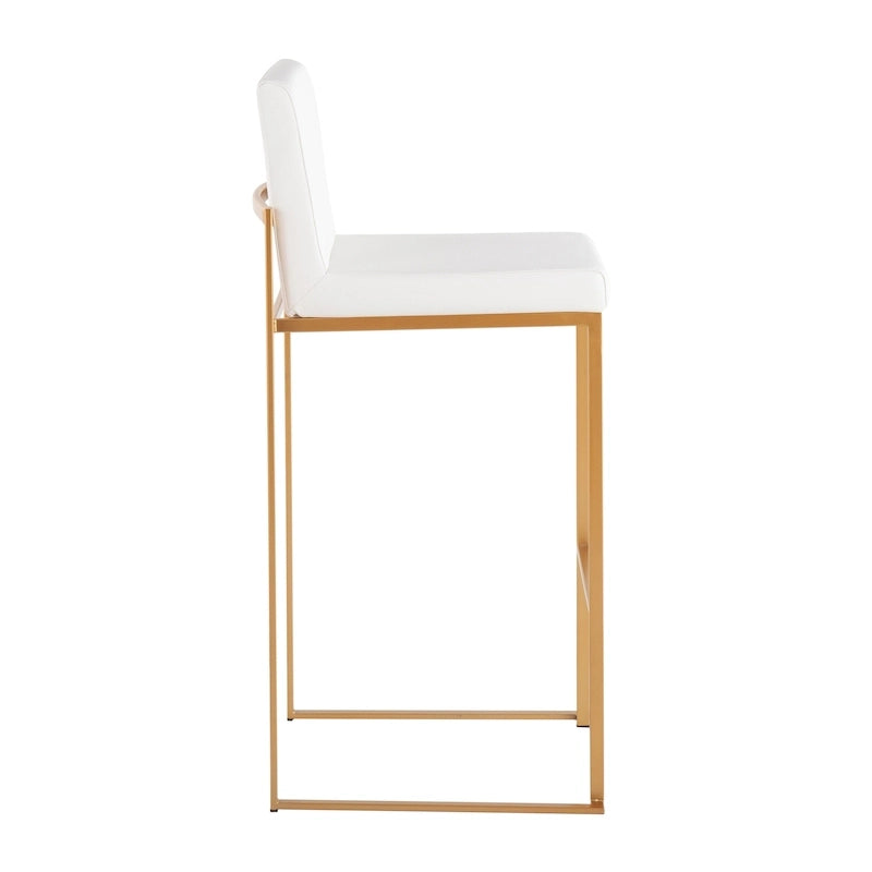 Tabouret de bar à dossier haut Silver Orchid Forrest - Lot de 2