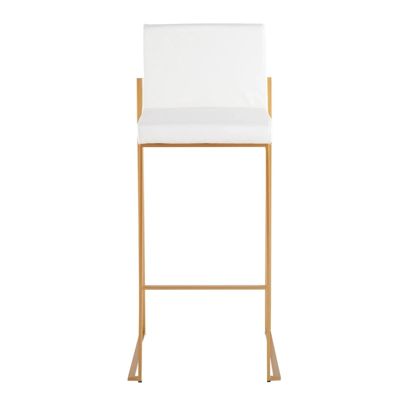Tabouret de bar à dossier haut Silver Orchid Forrest - Lot de 2