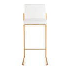 Tabouret de bar à dossier haut Silver Orchid Forrest - Lot de 2
